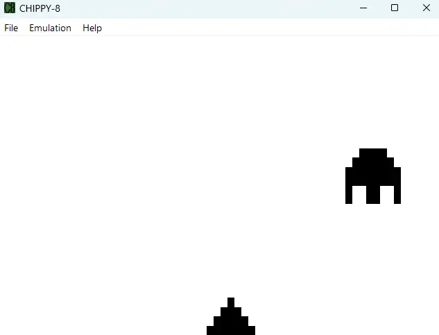 Screenshot of CHIP-8 emulator